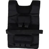 HOMCOM trainingsvest, 30 kg, gewichtsvest, krachtraining, Oxford-stof, zwart