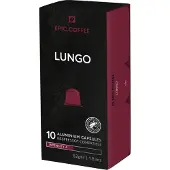 Epic 100 Capsules Coffee - Lungo - Nespresso compatible aluminium capsules - RFA Keurmerk - Doos 100 stuks