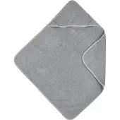 Meyco Baby Uni badcape - badstof - grey - 75x75cm