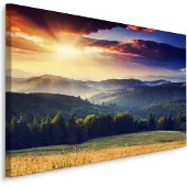 Karo-art Schilderij - Karpaten (Carpathian Mountains) Ukraine, Premium Print