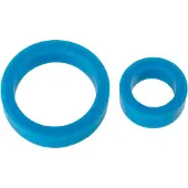 Doc Johnson Silicone Cockring Set blue
