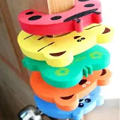 HaverCo Deurhouder Deurstoppers foam tegen pijnlijke kindervingers / Set van