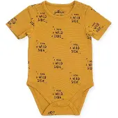 Jollein Romper korte mouw 74/80 Wild animal mustard