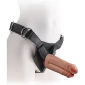 King Cock strap-on harnas + dildo - 19.1 cm