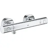 GROHE Precision Get Thermostatische Douchekraan - 15 cm - AquaCalibrator - Inclusief koppelingen - Chroom