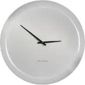 Gusta Klok metaal ?27,5cm wit "time is now' metaal Gusta Klok