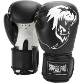 Super Pro Combat Gear Talent (kick)bokshandschoenen Zwart/Wit 10oz