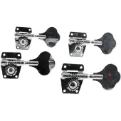 Fazley 10548 4-in-line stemmechanieken voor basgitaar chrome
