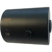 Wiesbaden Caral thermostaatknop voor thermostatische regendoucheset opbouw mat zwart