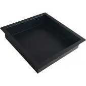 Wiesbaden Demis inbouwnis 30 x 30 x 10 cm mat zwart