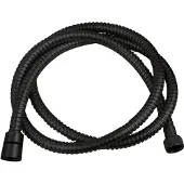 Wiesbaden Metalen doucheslang mat zwart 150 cm
