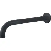 Wiesbaden Wastafelkraan Uitloop Rond 31,3 cm Mat Zwart