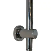 Wiesbaden UniMatch glijstang met wateraansluiting 76,5 cm chroom