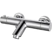 Mueller Round thermostatische badkraan chroom