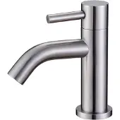 Wiesbaden 304-Verona RVS toiletkraan 1/2" gebogen uitloop