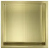 Guido Gusto Mat goud RVS Inbouwnis 30x30x10cm
