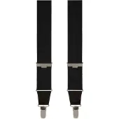 Profuomo Bretels zwart, Effen