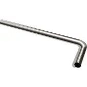 Riko UniMatch vloerbuis 75 x 22 x 3,2 cm geborsteld staal