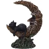 Nemesis Now Beeld/figuur Familiar Slumber Kattenbeeldje met LED licht Multicolours - (hxbxd) ca. 21,2cm x 16,5cm x 10cm