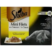 Sheba - Mini Filets Gevogelte selectie in saus - 12x85g