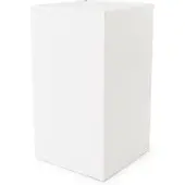 DECOR WALTHER Wasmand 50 L met Kepdeksel Vierkant Wit Mat