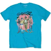 Ginza.se Gorillaz - Group Circle Rise Heren T-shirt - M - Blauw