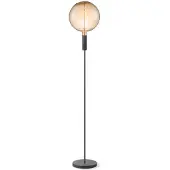 Home Sweet Home - Design vloerlamp Sola - staande lamp geschikt voor E27 LED lichtbron - Zwart - 25/25/130cm - geschikt voor woonkamer, slaapkamer