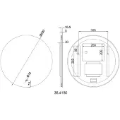 Wiesbaden Soul spiegel rond met LED, dimbaar en spiegelverwarming 60 cm