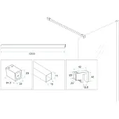 Wiesbaden Slim stabilisatiestang 120 cm geborsteld staal