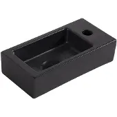 Wiesbaden Fonteinset mini rhea 36x18x9 cm rechts mat zwart