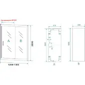Wiesbaden Schuifdeur skyline douchedeur 130x200 cm 8 mm nano coating mat zwart