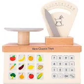 New Classic Toys Houten Speelgoedweegschaal