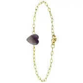 Lucardi Armband goud / lila