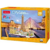 Cubicfun City Line - Parijs 3D Puzzel