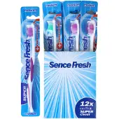 Sence 12x Sence Tandenborstels Fresh Super Clean Medium 12 stuks