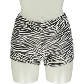 Apollo - Hotpants dames - Zebra design - Maat S/M - Hotpants - Feestkleding - Hotpants met print - Carnavalskleding