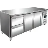 Saro Koelwerkbank met 2 deuren en 2 laden | 179,5 x 70 x 89/95 cm (Lager dan 90 cm;90 tot 150 cm;)