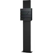 ML-Design ECD Germany Staande brievenbus met krantenvak, Vrijstaande brievenbusstandaard, Brievenbussysteem, Brievenbusstandaard antraciet 170cm, Brievenbus antraciet 37x11x37cm, Roestvrij staal, poedercoating