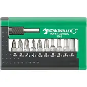 Stahlwille 1203 BIT-SET FUER ELEKTRONISCHE BOHRMASCHINEN 96080115 Bitset Kruiskop Phillips Snelle wisselhouder