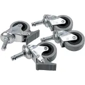Raaco Compact 37-62 - Wielenset - 4 rubberen rollen
