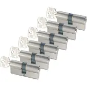 Starx PROFIELCILINDER GELIJKSLUITEND SKG2 60MM VERNIKKELD