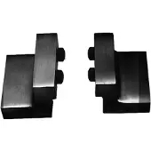 Intersteel | Set van 2 stoppers tbv schuifdeursysteem | Incl. bevestiging | Mat Zwart