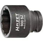 Hazet Krachtdopsleutel 900SZ-24 · 1/2 inch (12,5 mm) vierkant hol · Buitentwaalfkant tractieprofiel · SW 24 mm