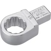 Hazet Insteekringsleutel 6630C-16 · 9 x 12 mm insteekvierkant massief · Buitentwaalfkant tractieprofiel · SW 16 mm