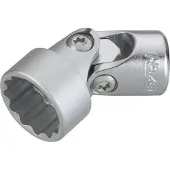 Hazet Scharnierende dopsleutel 880G-Z16 · 3/8 inch (10 mm) vierkant hol · Buitentwaalfkant tractieprofiel · SW 16 mm