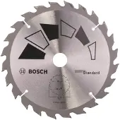 Bosch 2609256812 Standard Lame De Scie Circulaire 24 Dents Carbure Coupe Rapide Diamètre 170 Mm Alésage/Alésage Avec Bague De Ré