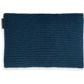 Knit Factory Vinz Sierkussen - Rechthoekig kussen - Kussen woonkamer - Bank kussen - Decoratie kussen - Petrol - 60x40 cm - Kussenhoes inclusief kussenvulling