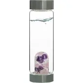 VitaJuwel ViA Edelsteen Waterfles Bergkristal, Rozenkwarts en Amethist - Wellness - 500 ml