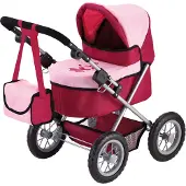 Bayer - Poppenwagen Trendy - Rood en Roze