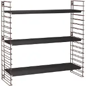 Metaltex - Wandrek - Modulair - 70x21x68 cm - Brons, zwart